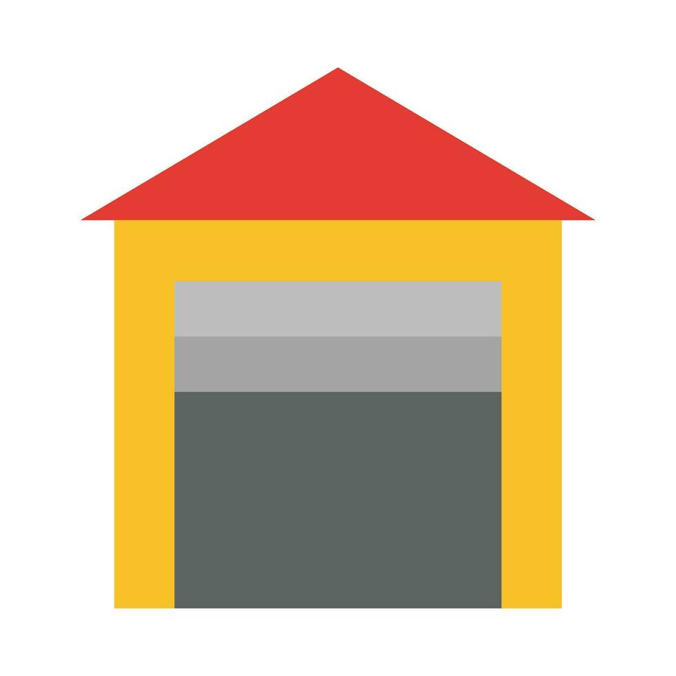 garaje vector plano icono para personal y comercial usar.