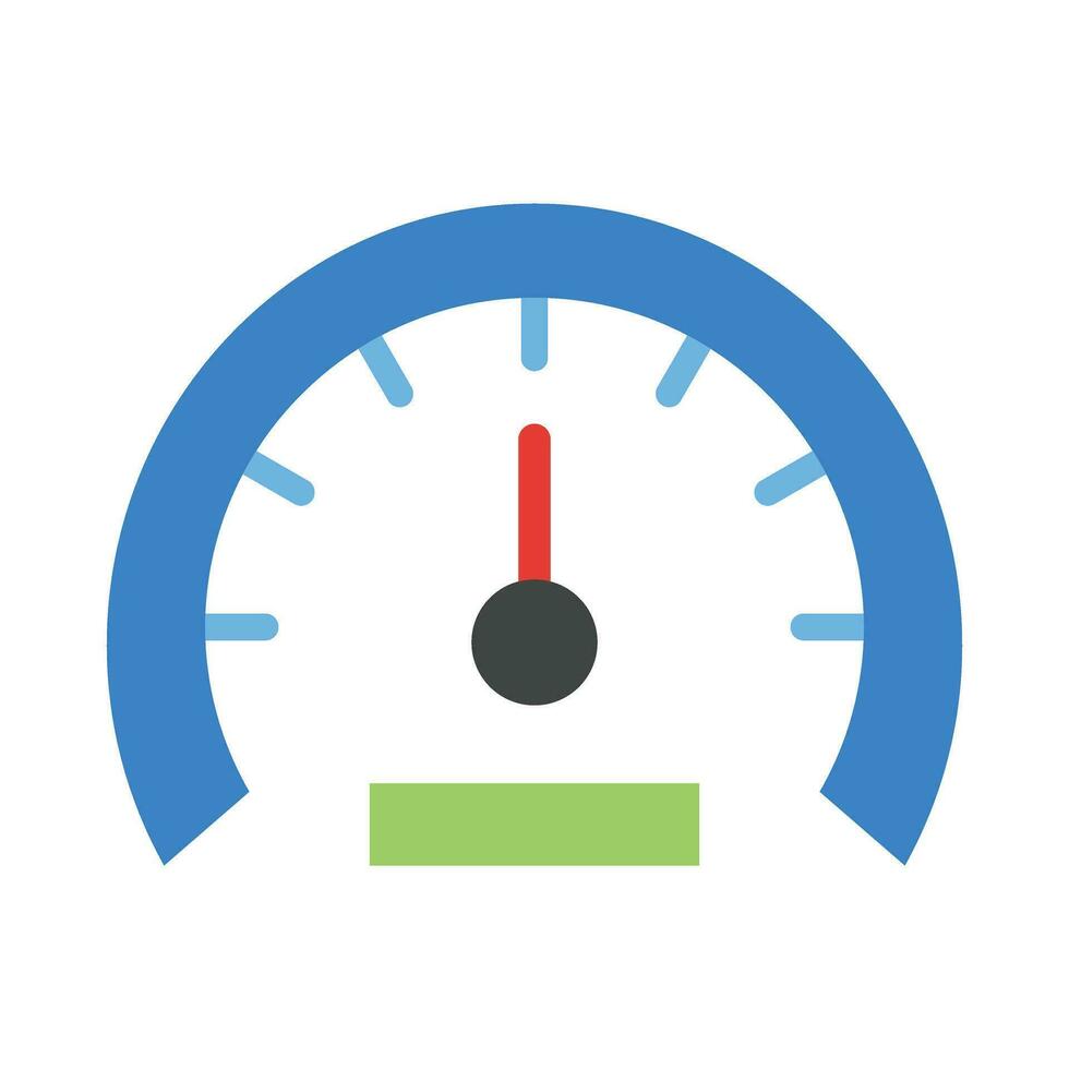 Speedometer Vector Flat Icon For Personal And Commercial Use.