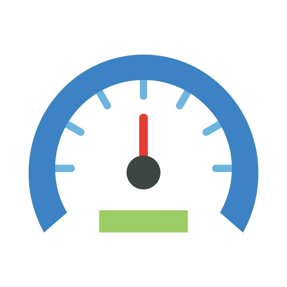 Speedometer Vector Flat Icon For Personal And Commercial Use.