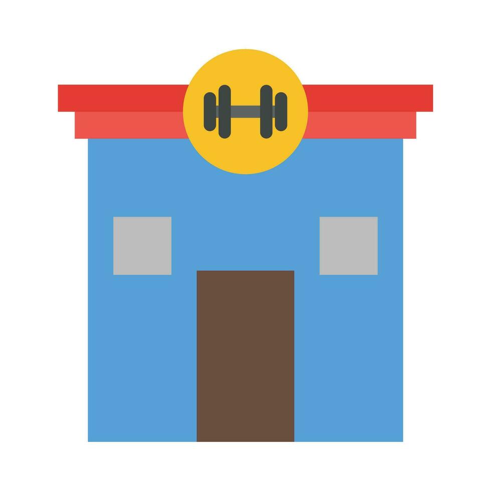 Gym Vector Flat Icon For Personal And Commercial Use.