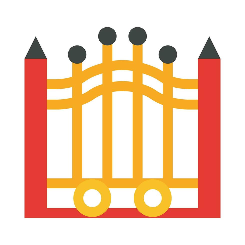 Gate Vector Flat Icon For Personal And Commercial Use.