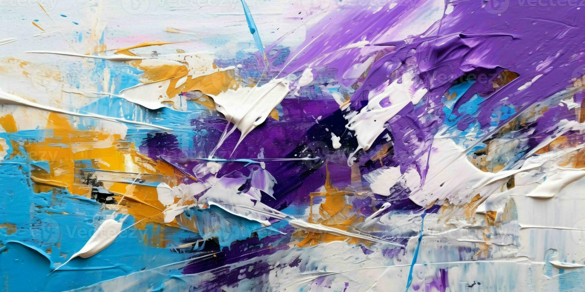 AI generated Abstract Multicolor Painting Texture Background. Colorful Stain. Generative AI photo