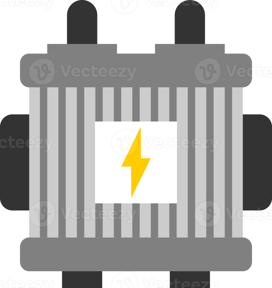 Electric transformer energy power icon png