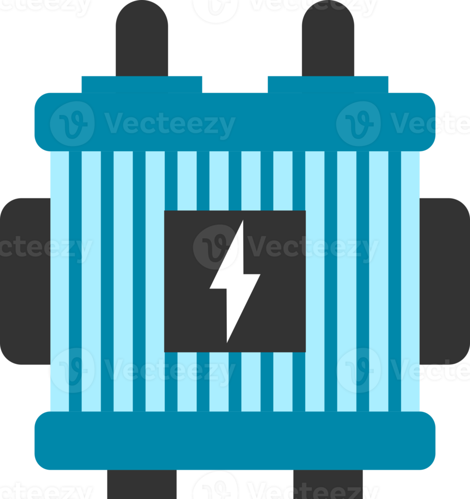 Electric transformer energy power icon png