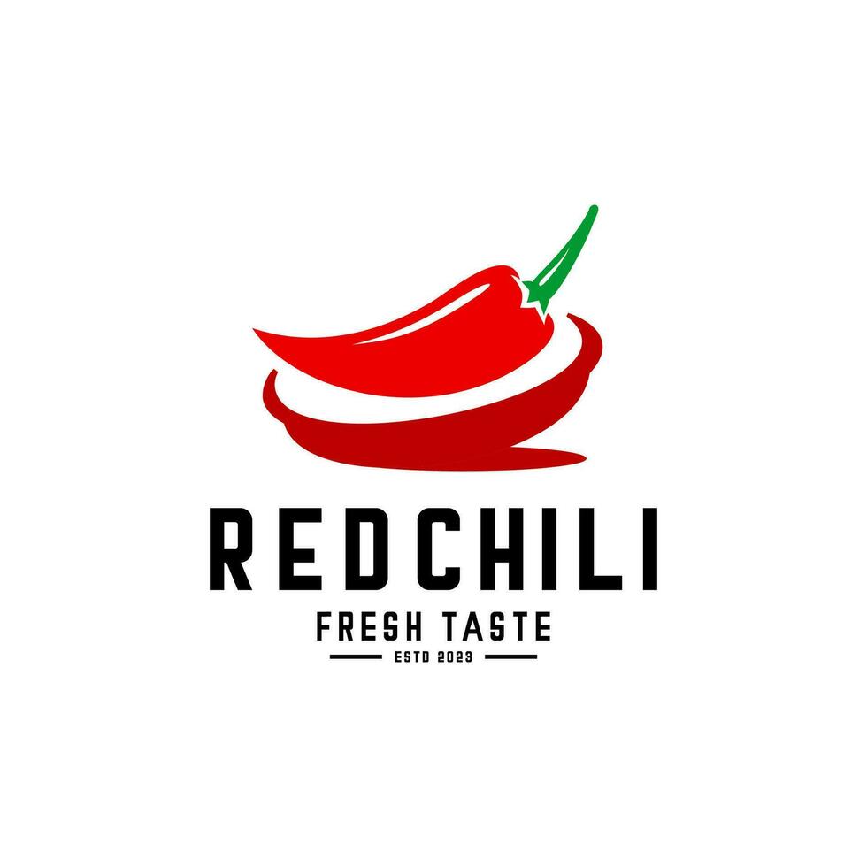 Red chili logo vector