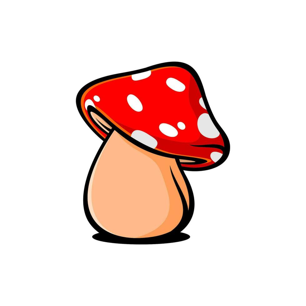 mushroom plant vector design on white background