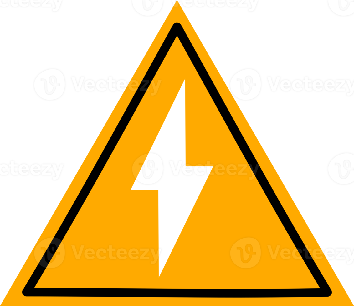 electric warning sign icon png