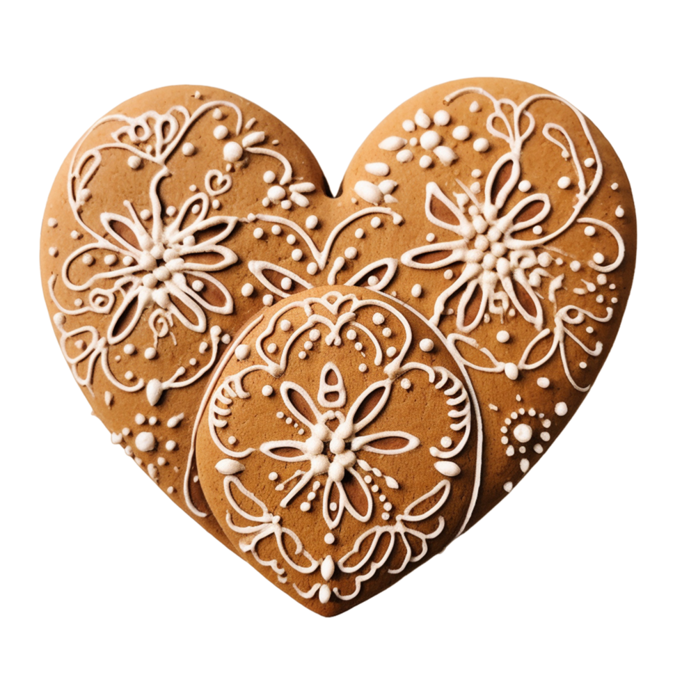AI generated Heart Shaped Cookies png