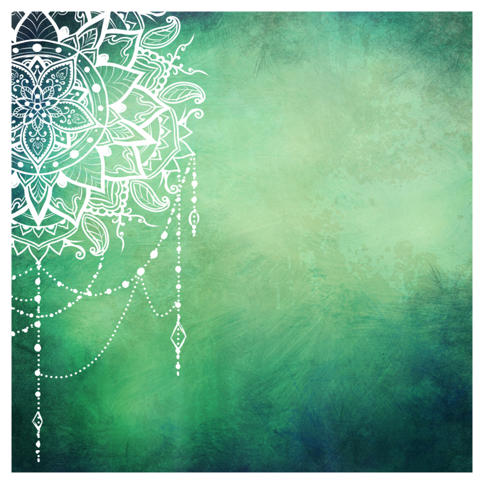 Green Mandala Background png