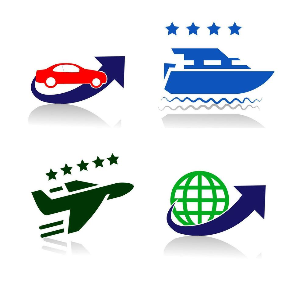 Distribution shipping logistic set label icon. Truck, ship, plane, transportation, delivery, cargo, freight, route planning and logistic other element. vector