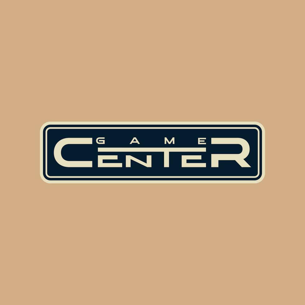central game logo design vector