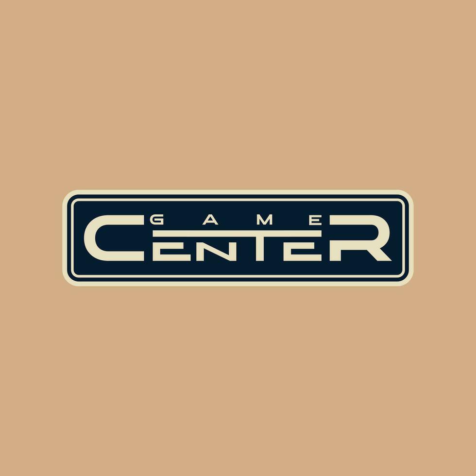 central juego logo diseño vector