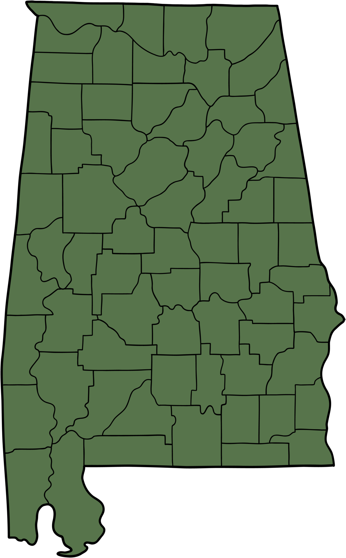 doodle freehand drawing of alabama state map. 35264476 PNG