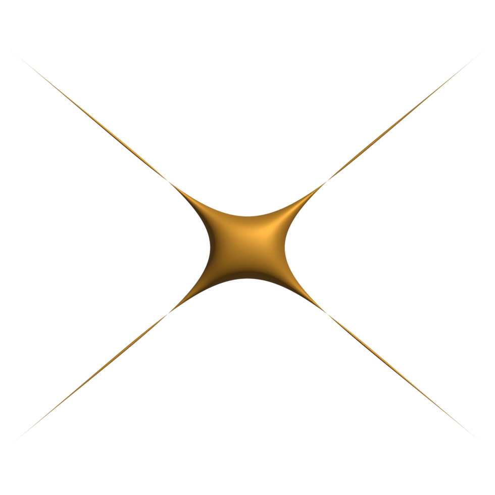 Golden sparkle 3d symbol luxury decorative design for element png