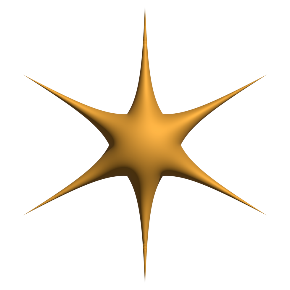 Golden sparkle 3d symbol luxury decorative design for element png