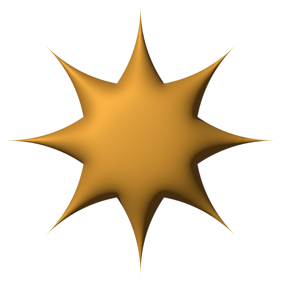 Golden sparkle 3d symbol luxury decorative design for element png