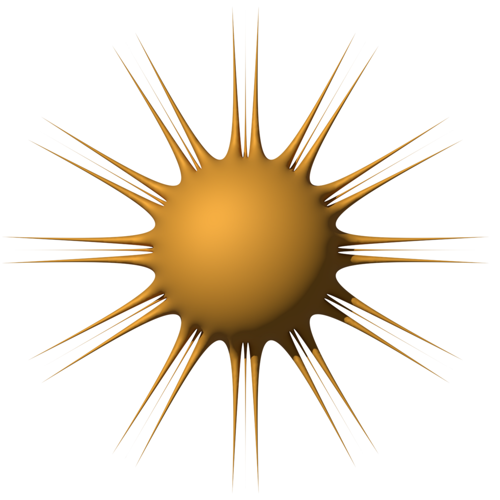 Golden sparkle 3d symbol luxury decorative design for element png