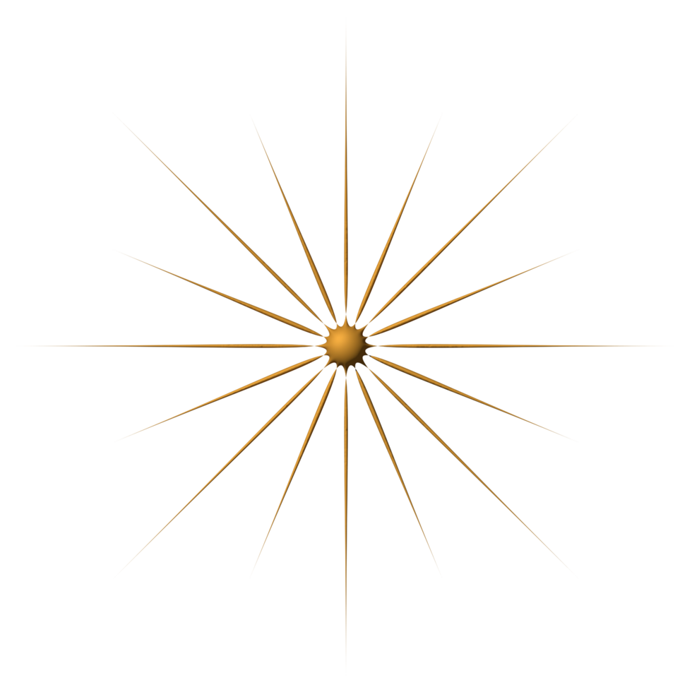 Golden sparkle 3d symbol luxury decorative design for element png