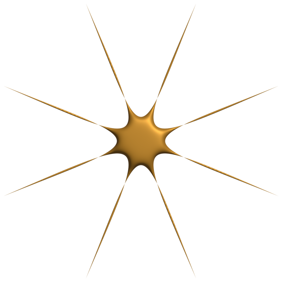 Golden sparkle 3d symbol luxury decorative design for element png