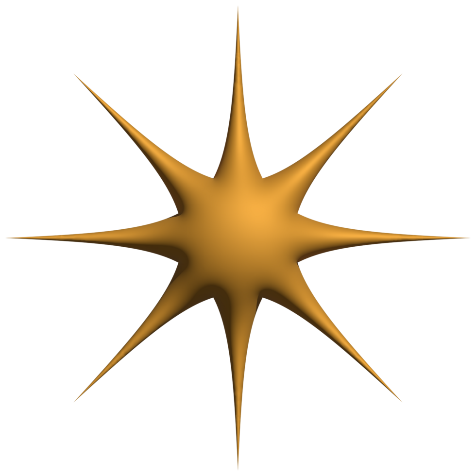 Golden sparkle 3d symbol luxury decorative design for element png