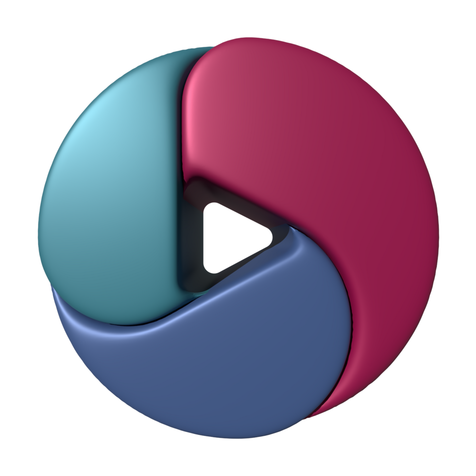 Circle 3d logo element design creative for business and company identity png