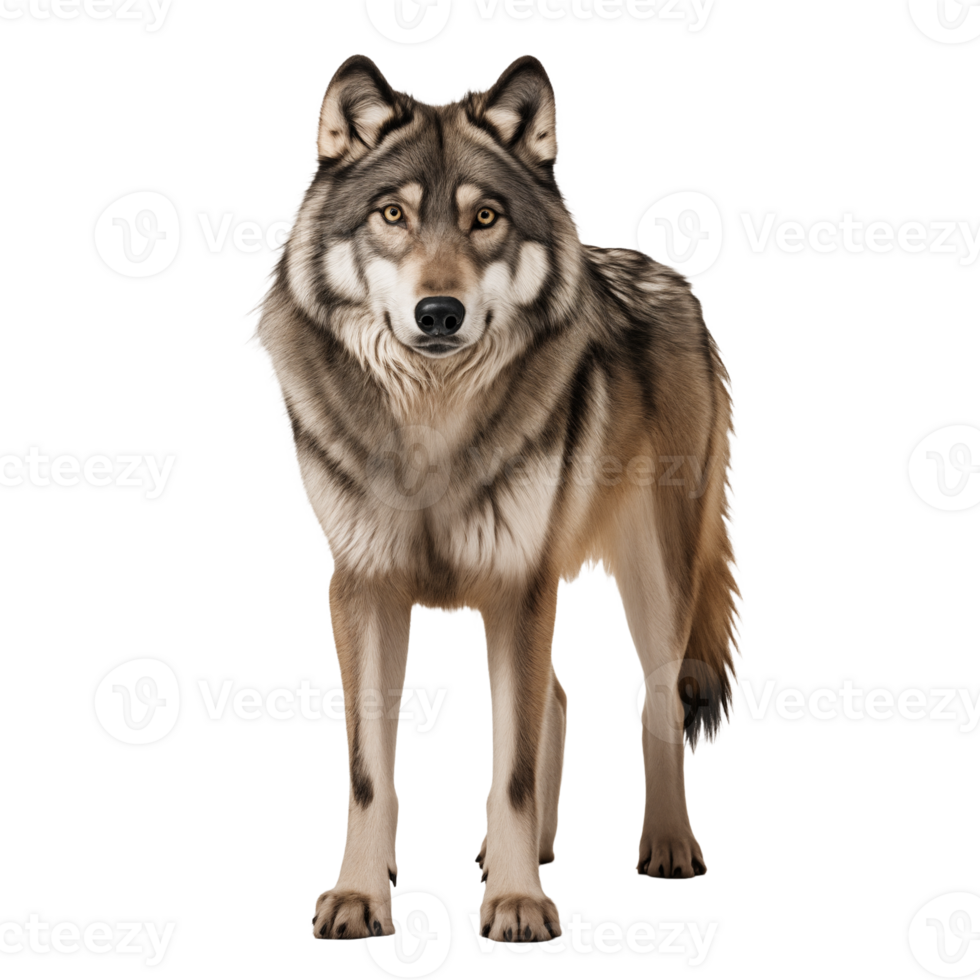 AI generated PNG Wolf on transparent background