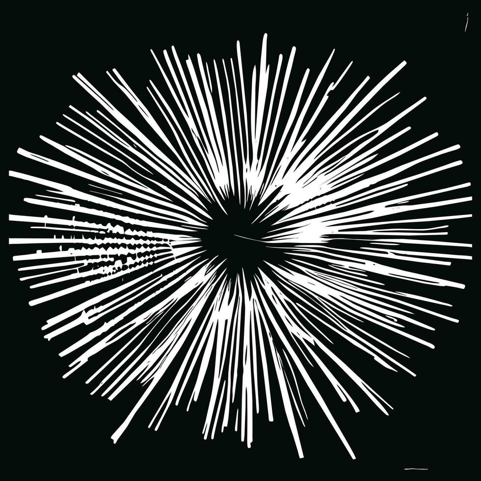 white fire splashes on the black background vector