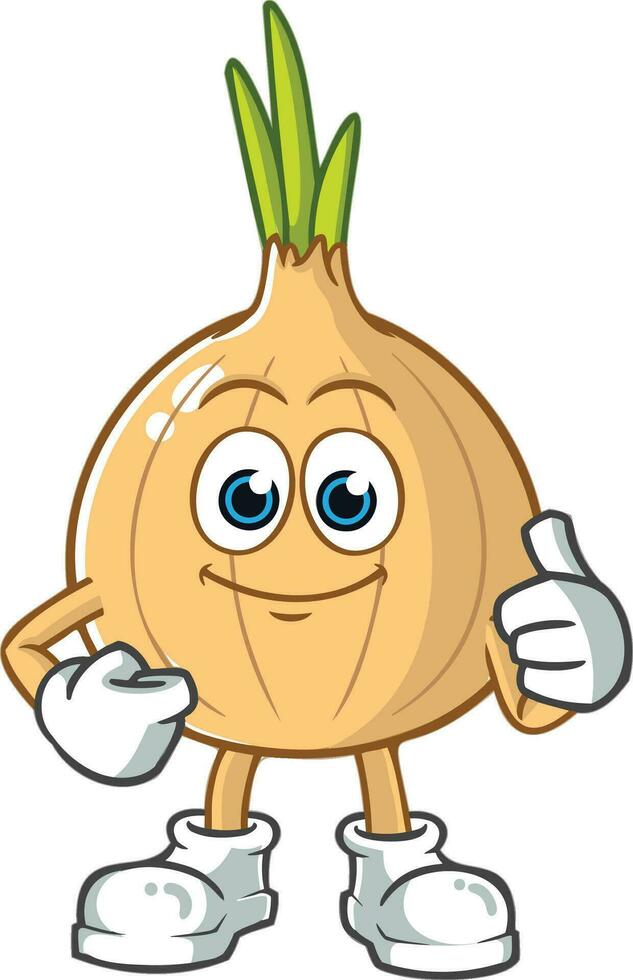 onion cartoonish vector