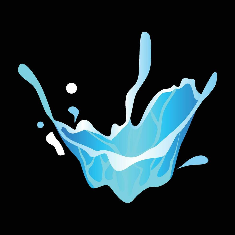 water splash vector realistic style spill