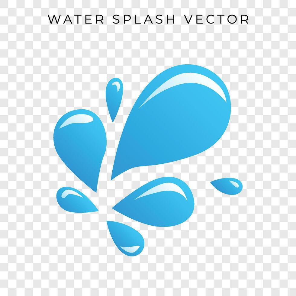 agua chapoteo vector degradado estilo chapoteo