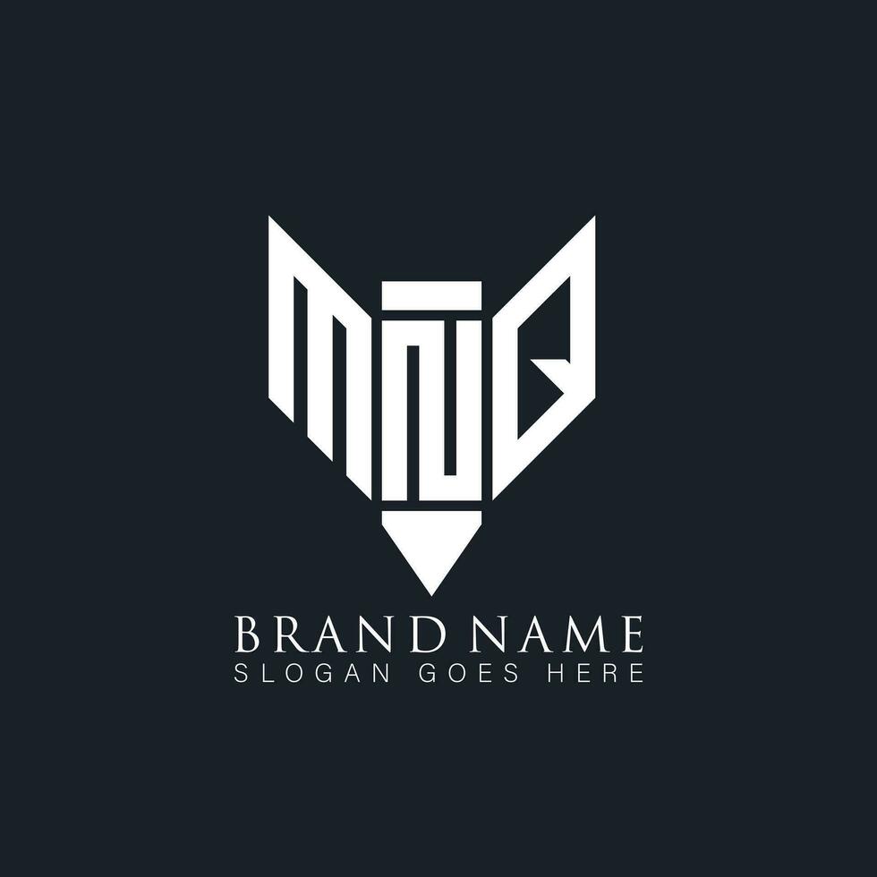 mnq resumen letra logo. mnq creativo monograma iniciales letra logo concepto. mnq único moderno plano resumen vector letra logo diseño.