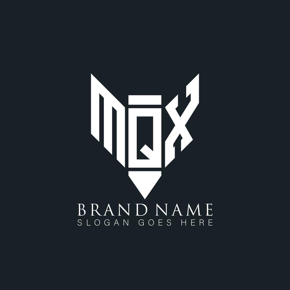 MQX abstract letter logo. MQX creative monogram initials letter logo concept. MQX Unique modern flat abstract vector letter logo design.