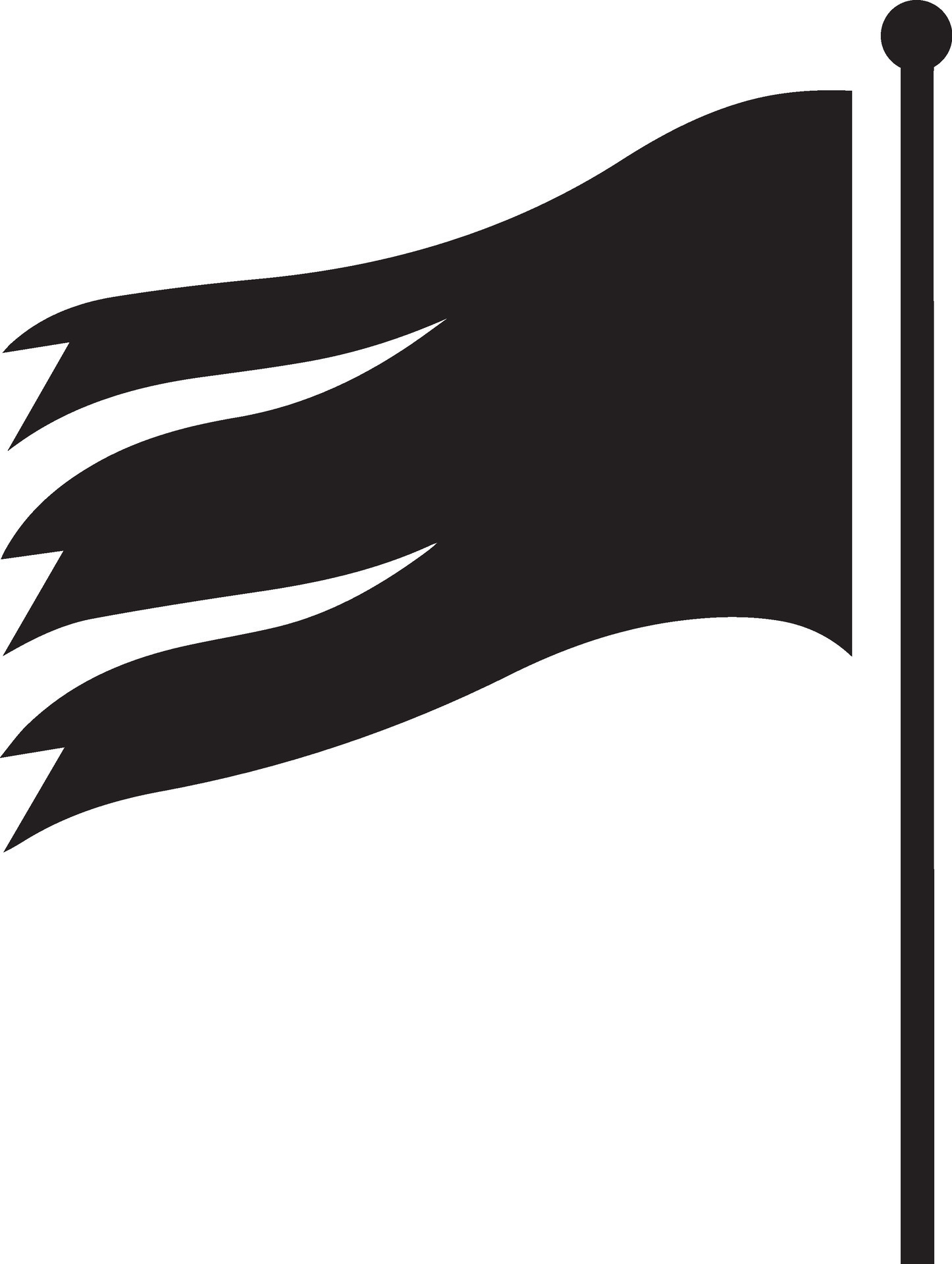 Flag vector illustration black color 35265349 Vector Art at Vecteezy