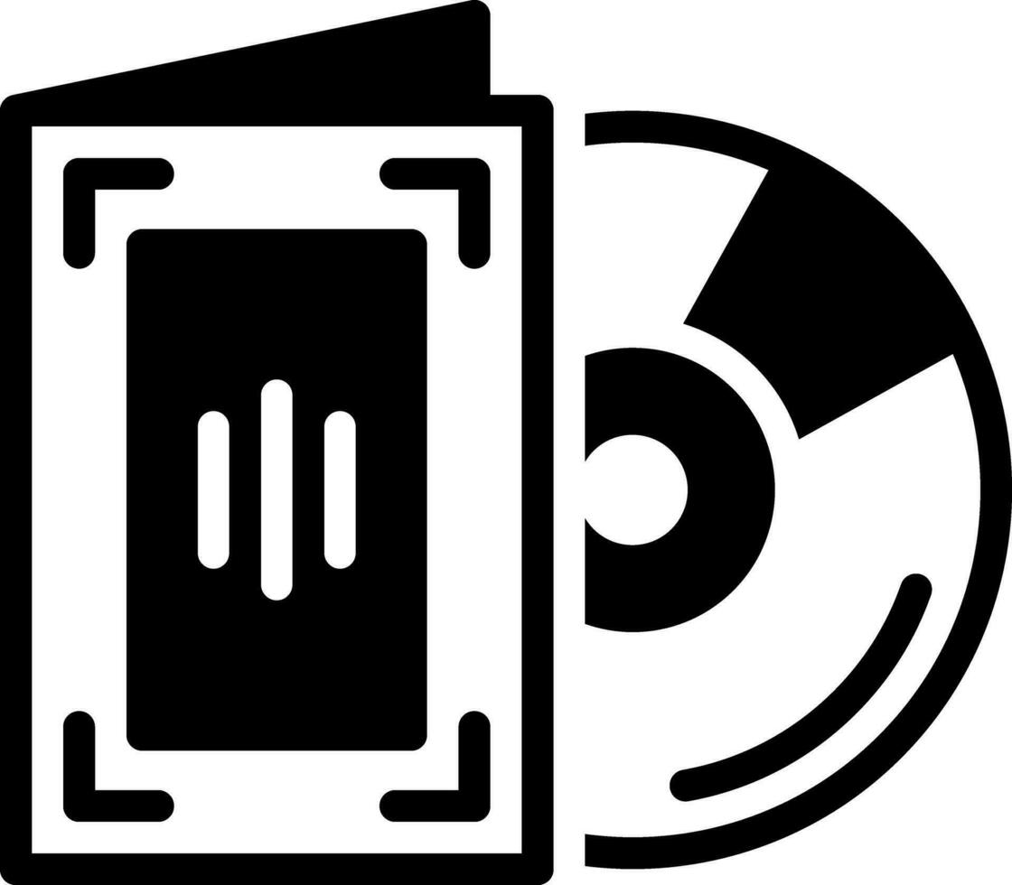 solid icon for disc vector