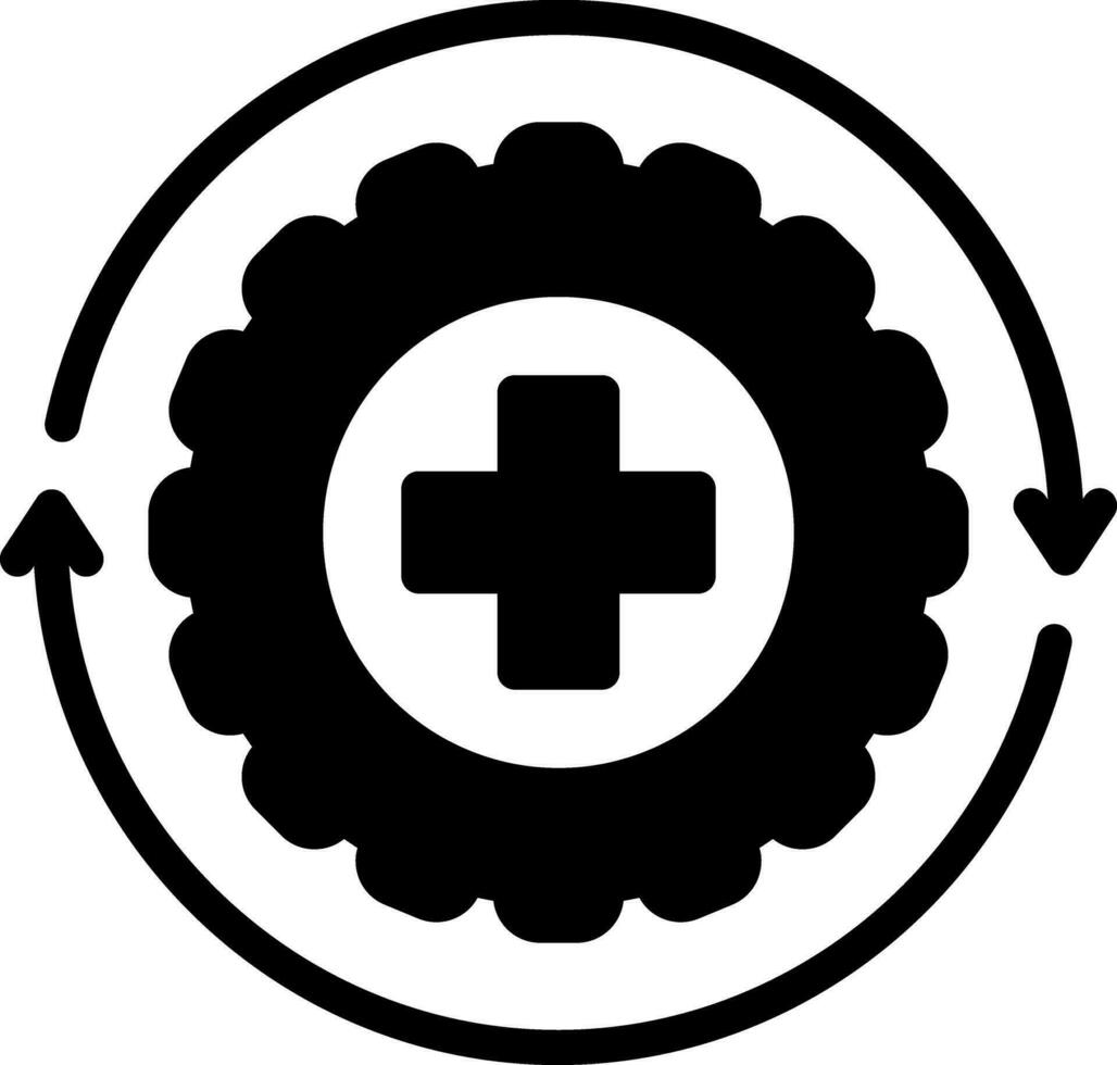 solid icon for recover vector