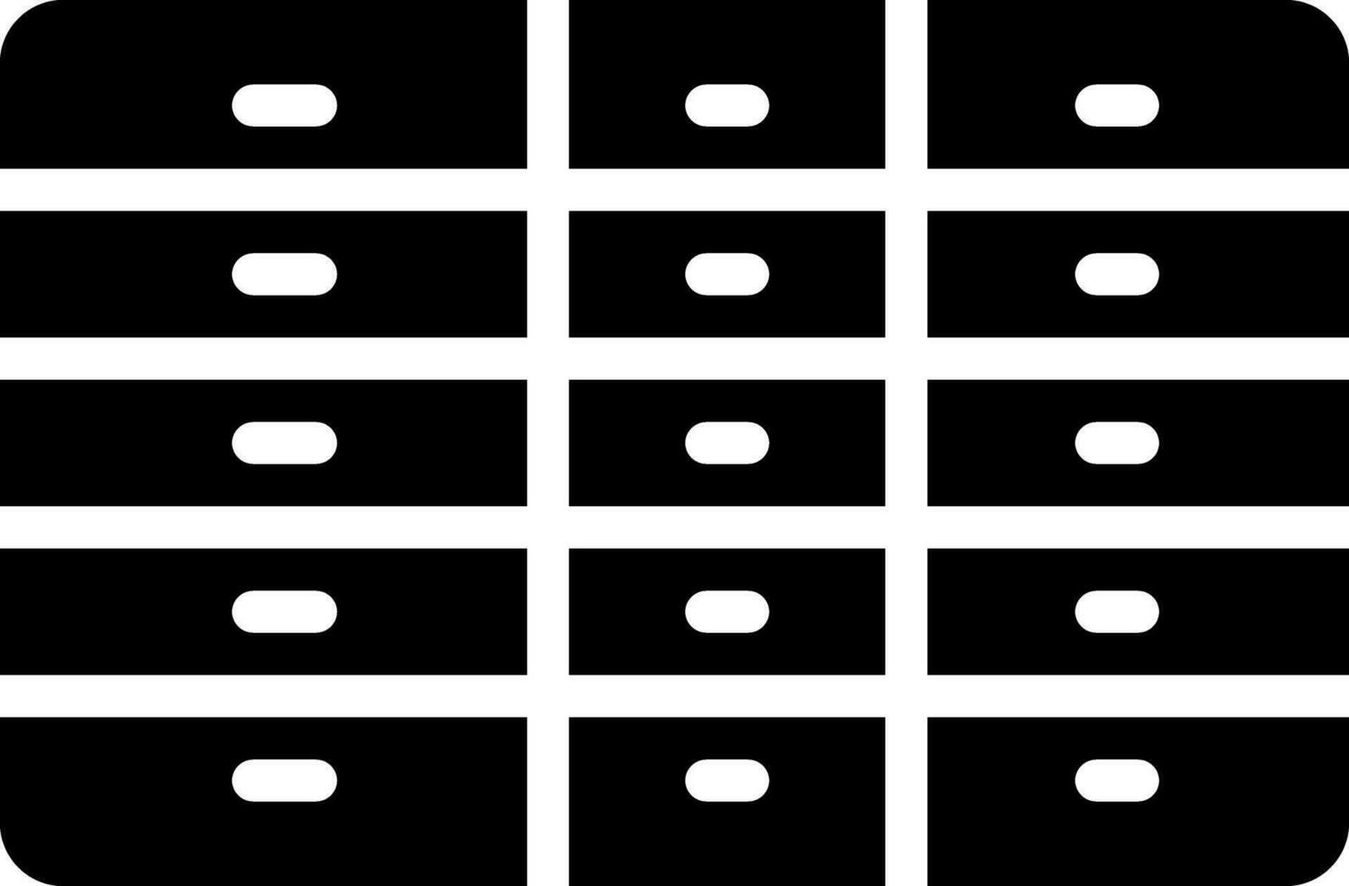 solid icon for units vector