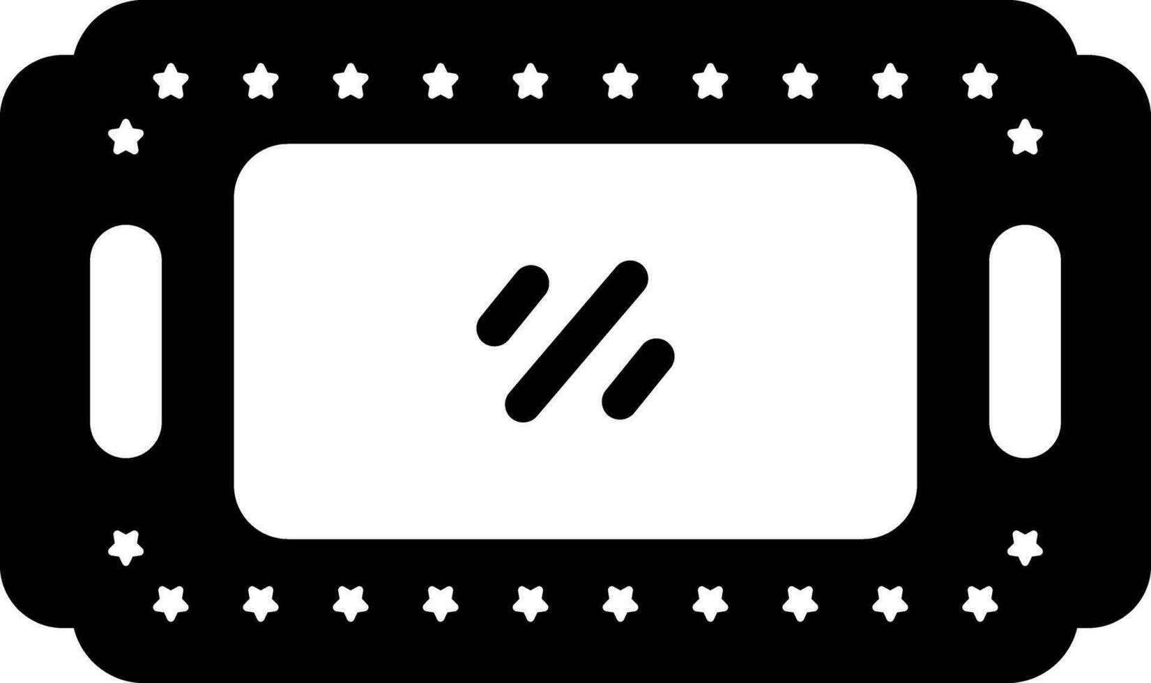 solid icon for tray vector