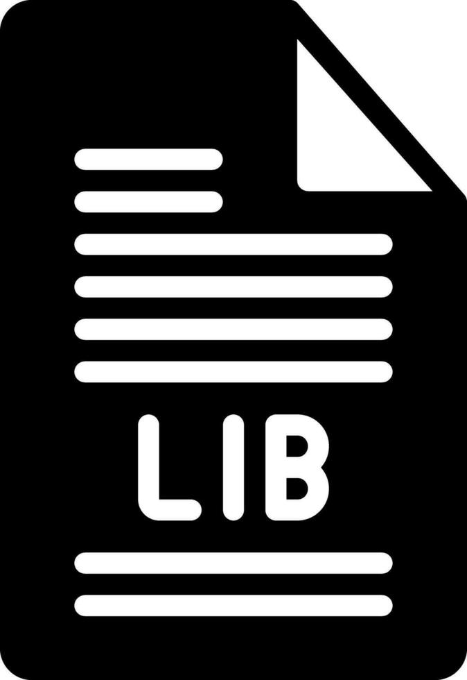 sólido icono para lib vector