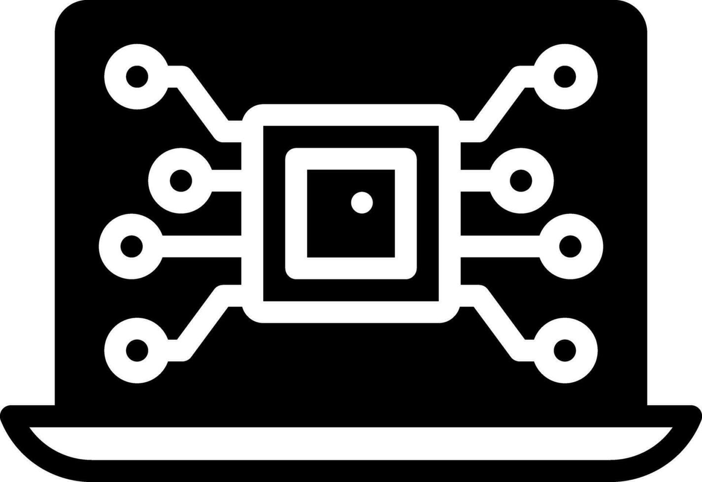 solid icon for electronic vector