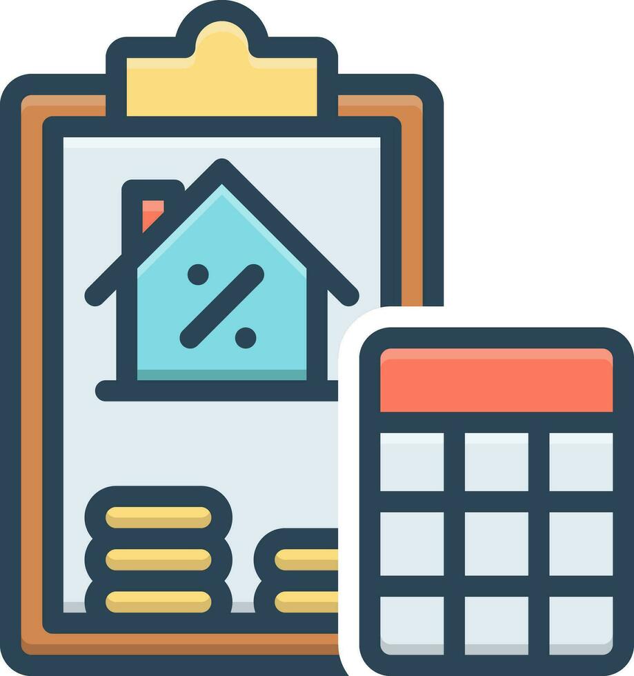 color icon for interest vector