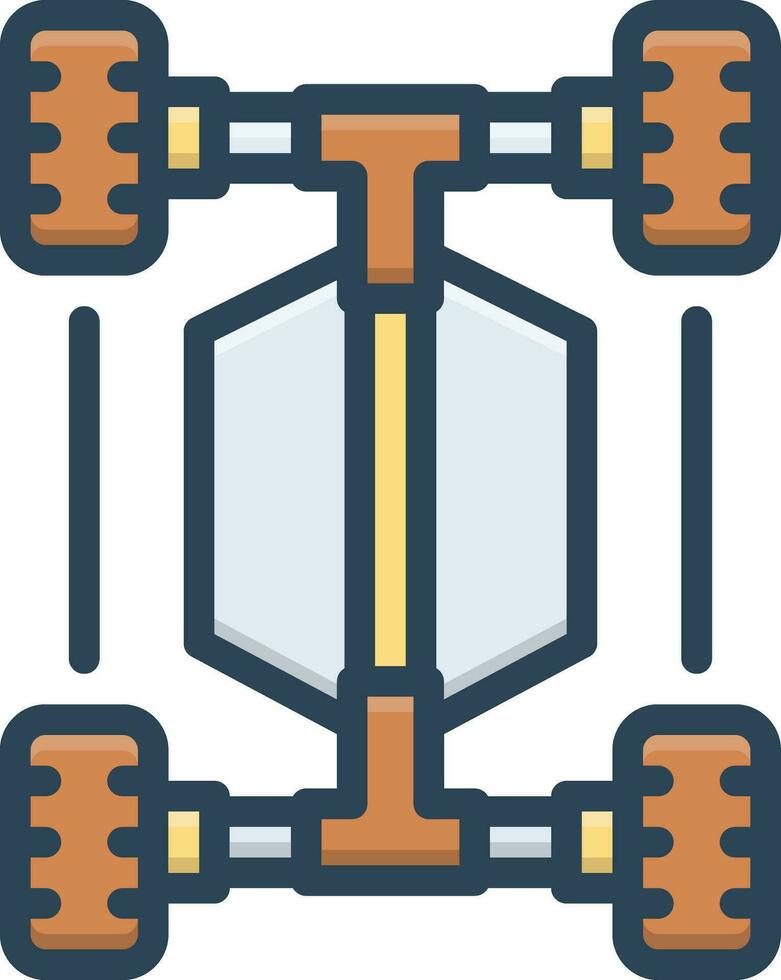 color icon for fwd vector