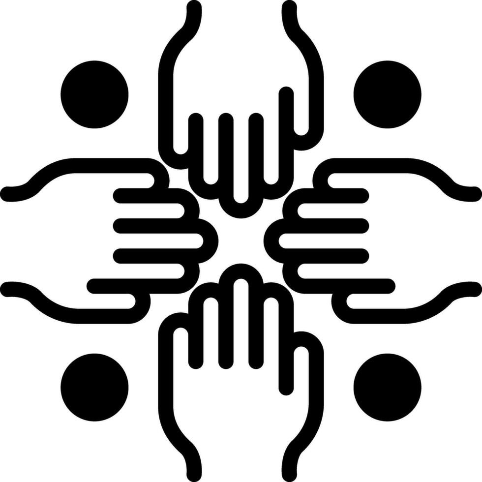 solid icon for outreach vector