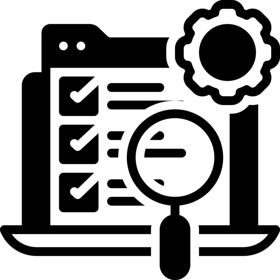 solid icon for testing vector