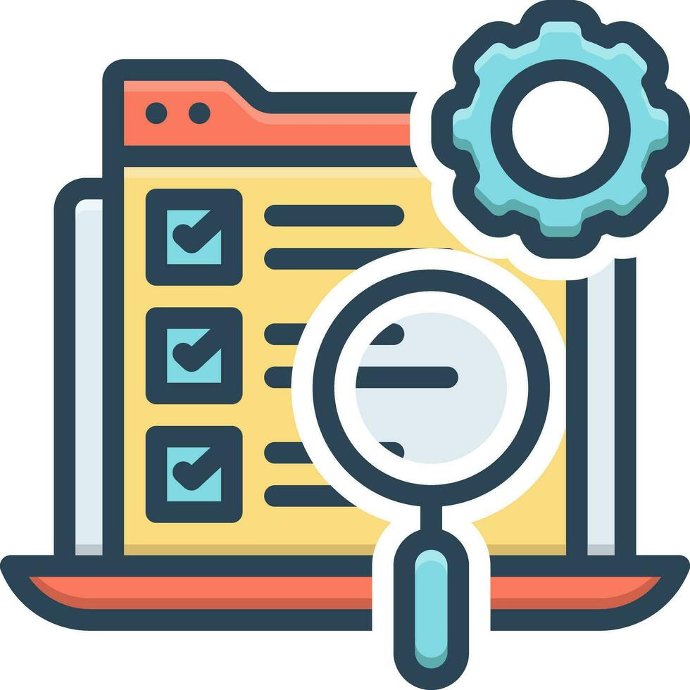 color icon for testing 35266600 Vector Art at Vecteezy