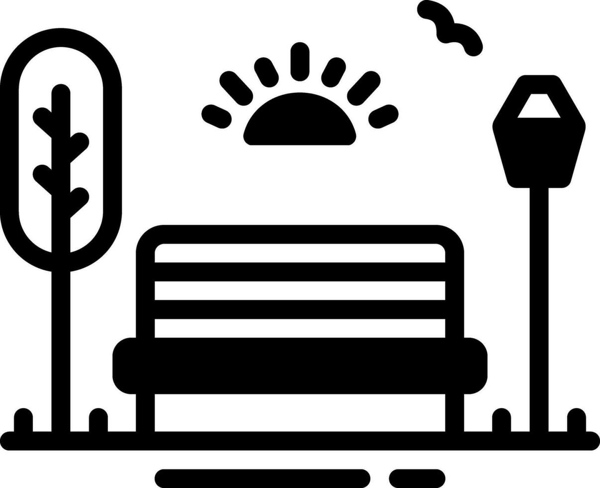 solid icon for park vector