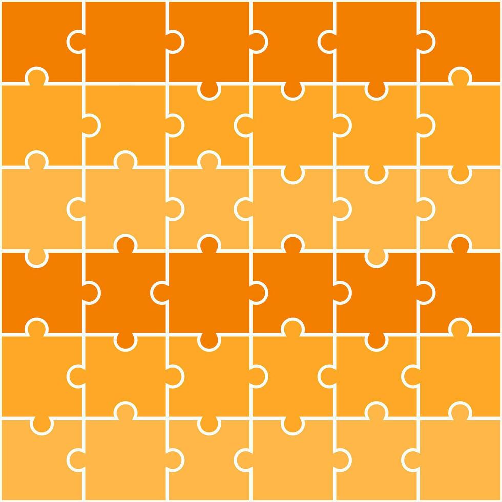 Orange shade jigsaw pattern. jigsaw line pattern. jigsaw seamless pattern. Decorative elements, clothing, paper wrapping, bathroom tiles, wall tiles, backdrop, background. vector