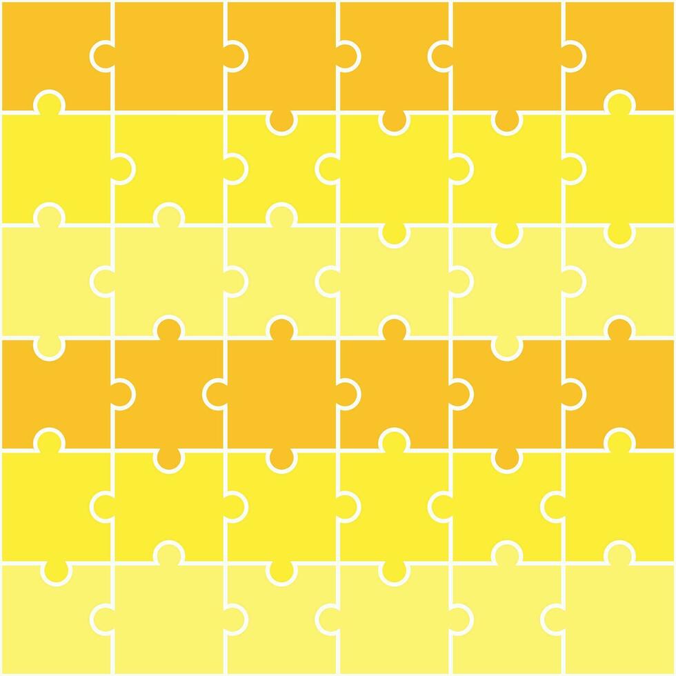 Yellow shade jigsaw pattern. jigsaw line pattern. jigsaw seamless pattern. Decorative elements, clothing, paper wrapping, bathroom tiles, wall tiles, backdrop, background. vector