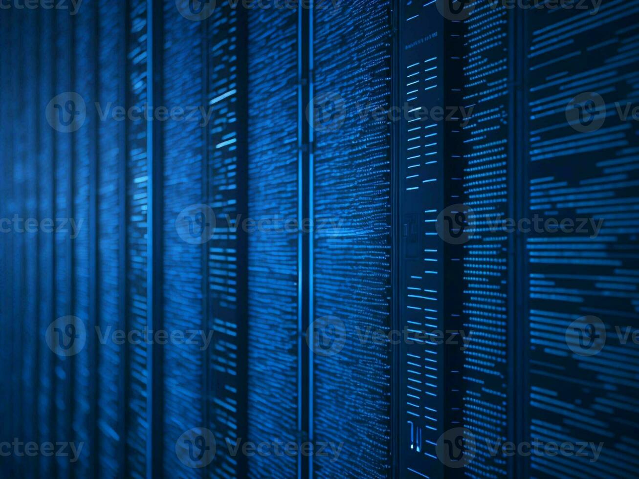 AI generated Digital Cyberspace with Particles and Digital Data Network Connections. High Speed Connection and Data Analysis Technology Digital Abstract Background Concept. 3d rendering photo
