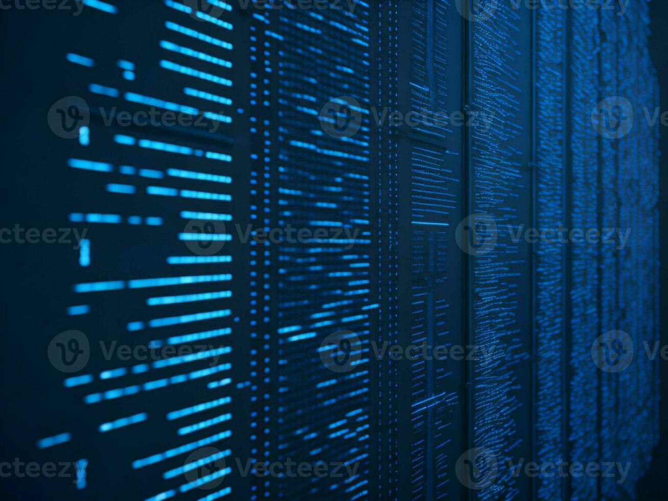 AI generated Digital Cyberspace with Particles and Digital Data Network Connections. High Speed Connection and Data Analysis Technology Digital Abstract Background Concept. 3d rendering photo