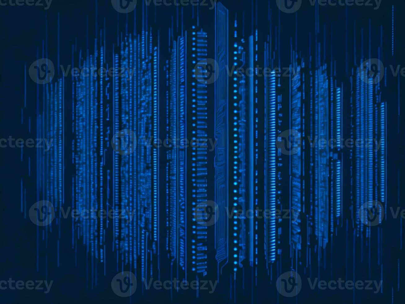 AI generated Digital Cyberspace with Particles and Digital Data Network Connections. High Speed Connection and Data Analysis Technology Digital Abstract Background Concept. 3d rendering photo